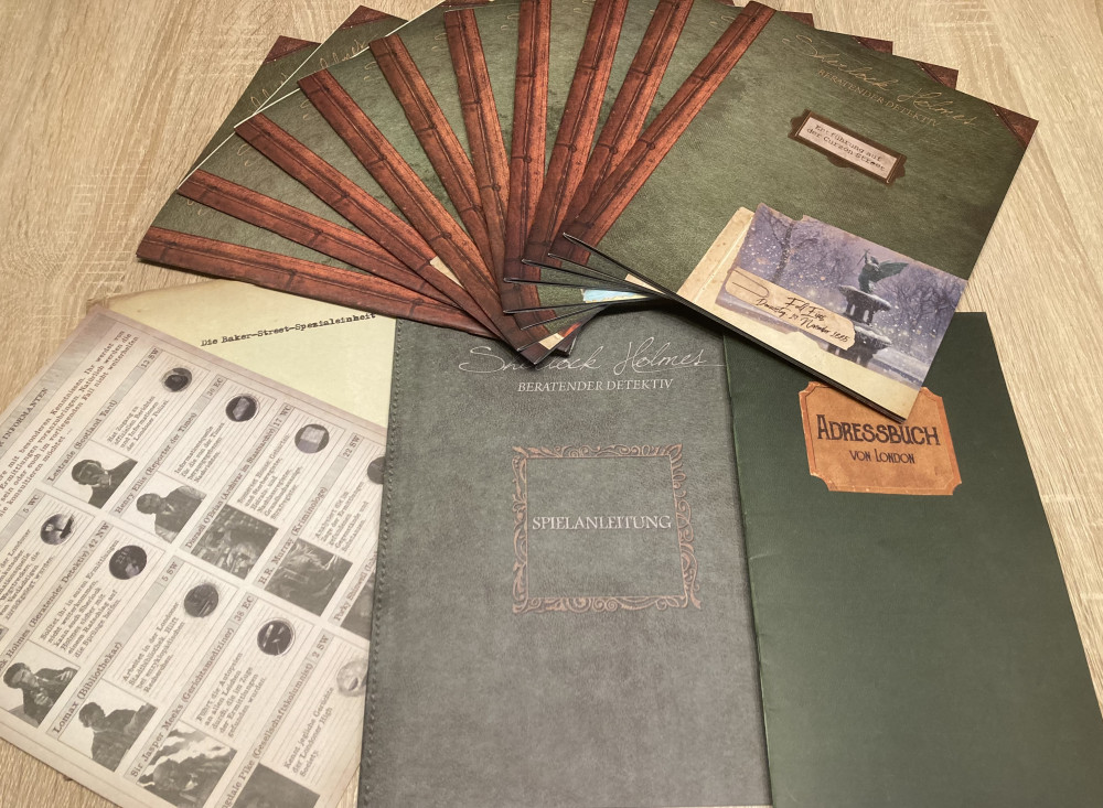 Sherlock Holmes - Beratender Detektiv: Die Baker-Street-Spezialeinheit - Inhalt (Fallakten, Adressbuch, Stadtplan, Regelheft, Informanten- & Hinweistafel) Sherlock Holmes - Beratender Detektiv: Die Baker-Street-Spezialeinheit - Inhalt (Fallakten, Adressbuch, Stadtplan, Regelheft, Informanten- & Hinweistafel)